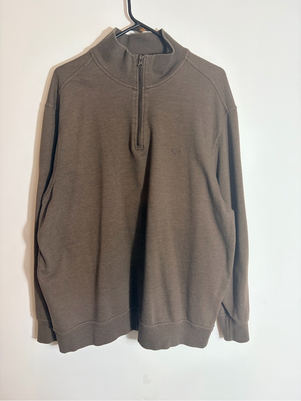 Dockers Men's Half-Zip Sweater in Brown